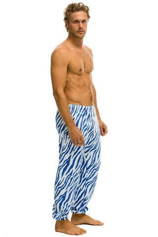 TIGER MEN'S SWEATPANTS - BLUE TIGER Men's Sweatpants Aviator Nation 