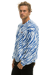 TIGER RELAXED FIT CREW SWEATSHIRT - BLUE TIGER Sweatshirt Aviator Nation 