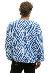 TIGER RELAXED FIT CREW SWEATSHIRT - BLUE TIGER Sweatshirt Aviator Nation 