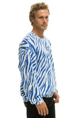 TIGER RELAXED FIT CREW SWEATSHIRT - BLUE TIGER Sweatshirt Aviator Nation 