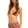 TULUM RAINBOW JOGGER SHORTS - RED Women's Shorts Aviator Nation 