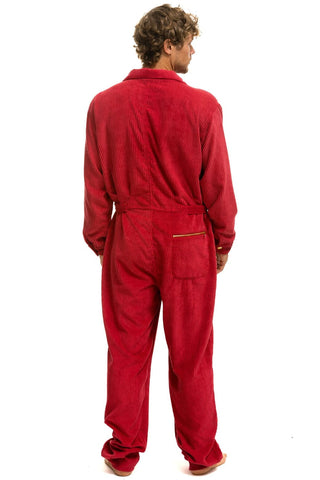 UNISEX CORDUROY FLIGHT SUIT - CHERRY Flight Suit Aviator Nation 