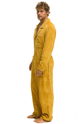 UNISEX CORDUROY FLIGHT SUIT - HONEY Flight Suit Aviator Nation 