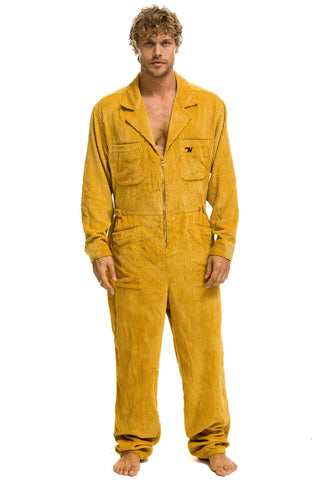 UNISEX CORDUROY FLIGHT SUIT - HONEY Flight Suit Aviator Nation 