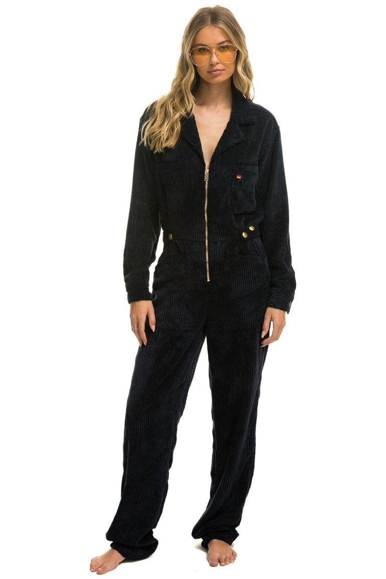 UNISEX CORDUROY FLIGHT SUIT - NAVY Flight Suit Aviator Nation 