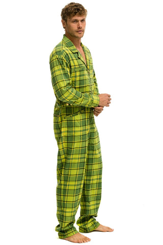 UNISEX PLAID FLIGHT SUIT - AVOCADO PLAID Flight Suit Aviator Nation 
