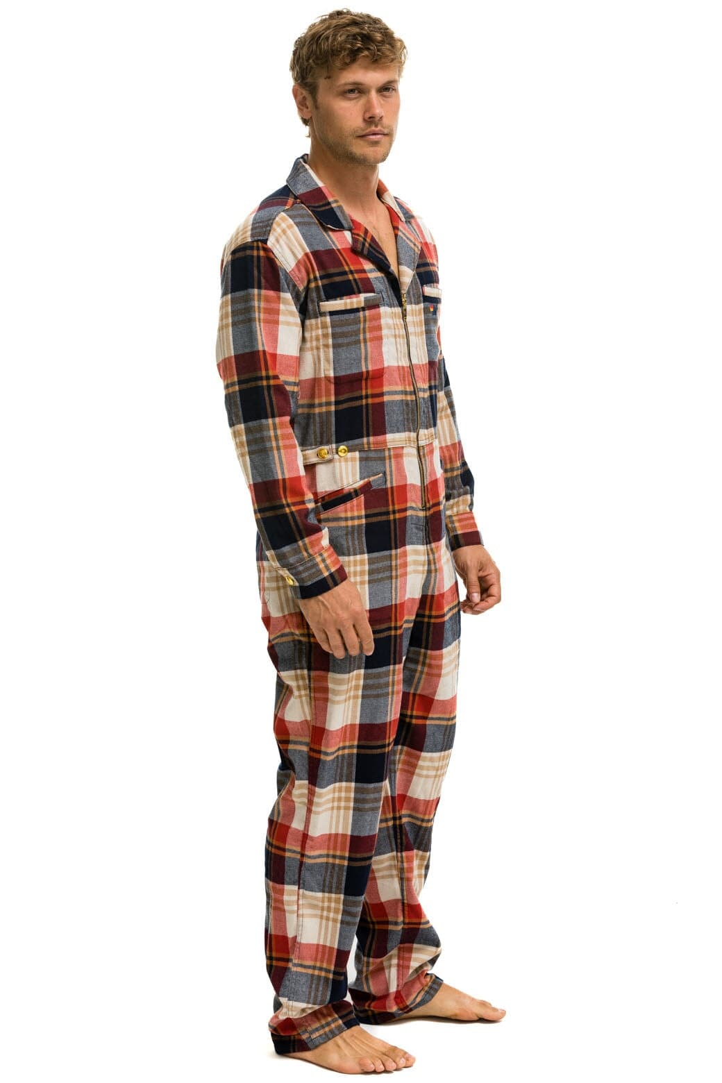 UNISEX PLAID FLIGHT SUIT - COWBOY PLAID Flight Suit Aviator Nation 