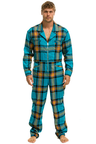 UNISEX PLAID FLIGHT SUIT - JACKSON PLAID Flight Suit Aviator Nation 