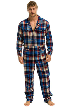 UNISEX PLAID FLIGHT SUIT - PATRIOT PLAID Flight Suit Aviator Nation 