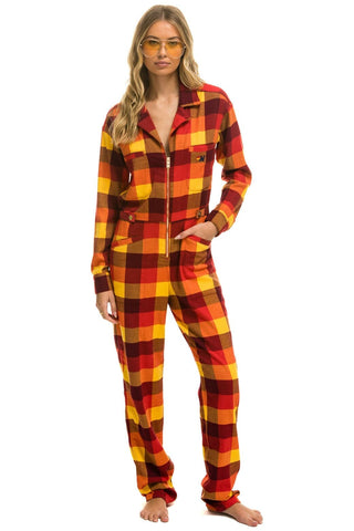 UNISEX PLAID FLIGHT SUIT - SURFY PLAID Flight Suit Aviator Nation 