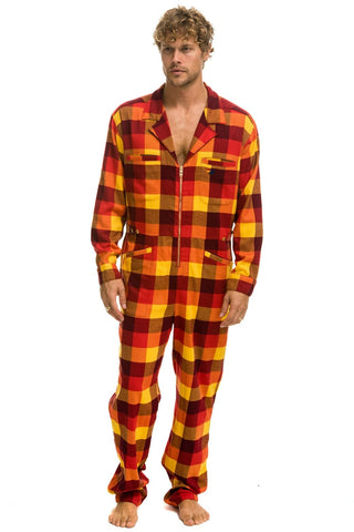 UNISEX PLAID FLIGHT SUIT - SURFY PLAID Flight Suit Aviator Nation 