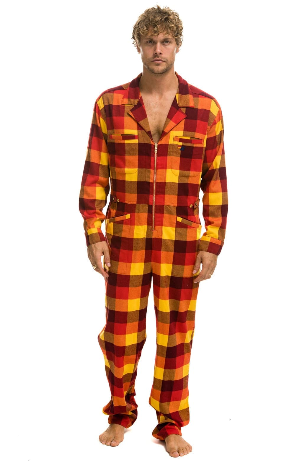 UNISEX PLAID FLIGHT SUIT - SURFY PLAID Flight Suit Aviator Nation 