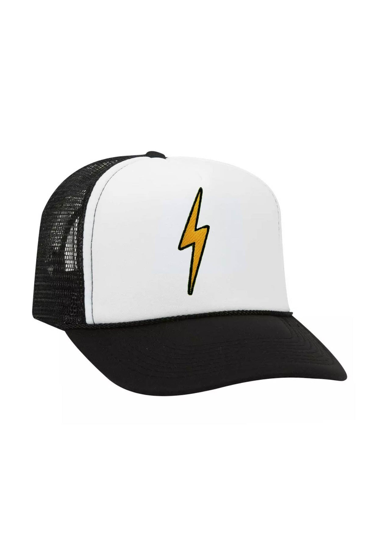 VINTAGE BOLT TRUCKER HAT HATS Aviator Nation OS BLACK / WHITE 