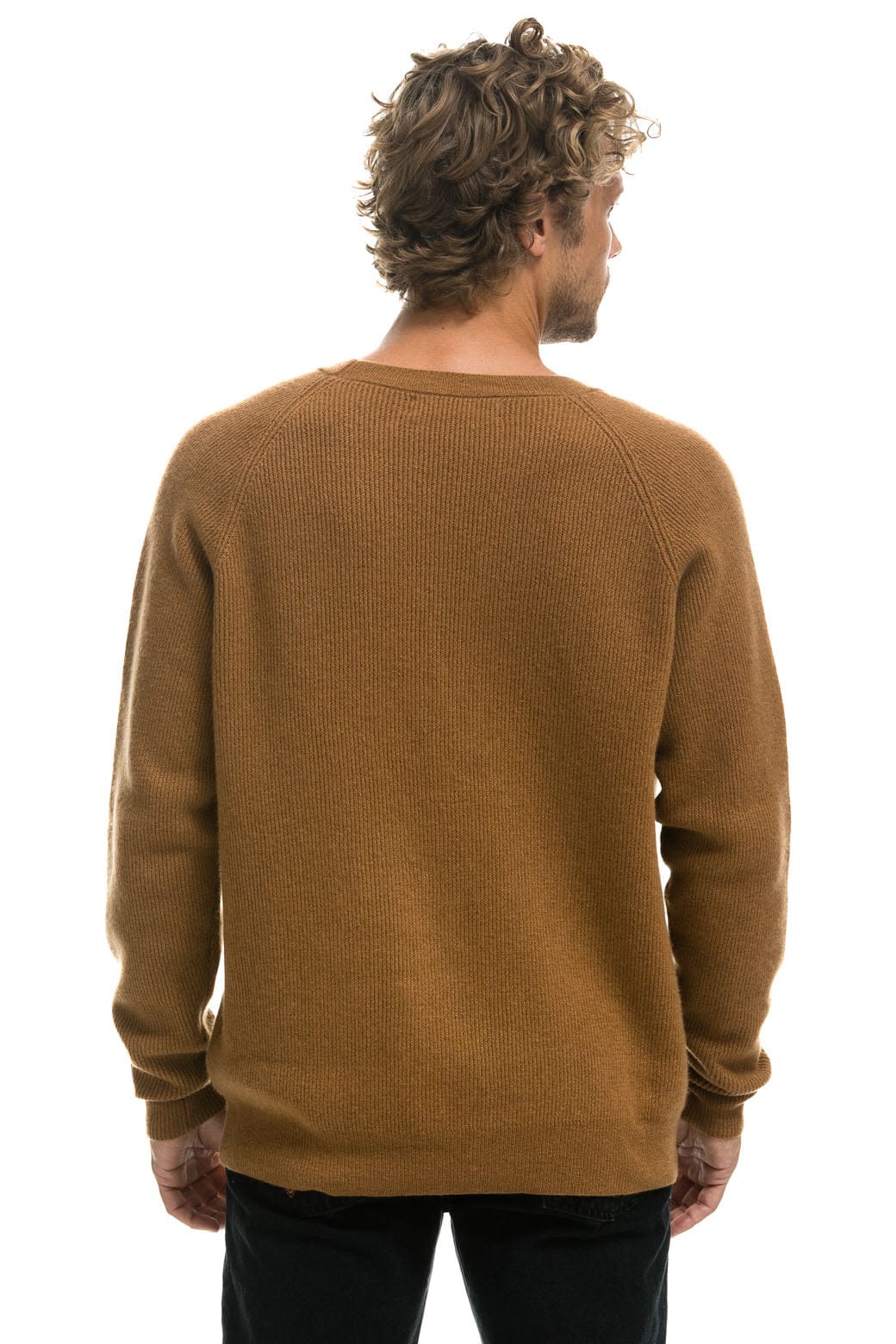 VINTAGE CABIN 2 UNISEX CASHMERE SWEATER - BUTTERSCOTCH Sweatshirt Aviator Nation 