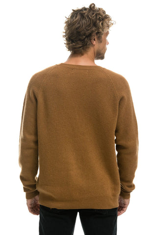 VINTAGE CABIN 2 UNISEX CASHMERE SWEATER - BUTTERSCOTCH Sweatshirt Aviator Nation 
