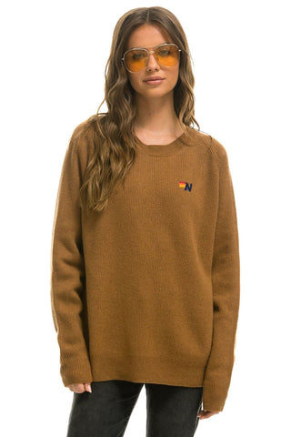 VINTAGE CABIN 2 UNISEX CASHMERE SWEATER - BUTTERSCOTCH Sweatshirt Aviator Nation 