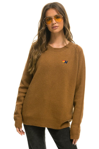 VINTAGE CABIN 2 UNISEX CASHMERE SWEATER - BUTTERSCOTCH Sweatshirt Aviator Nation 