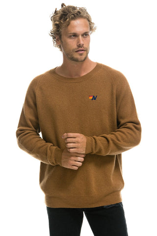 VINTAGE CABIN 2 UNISEX CASHMERE SWEATER - BUTTERSCOTCH Sweatshirt Aviator Nation 