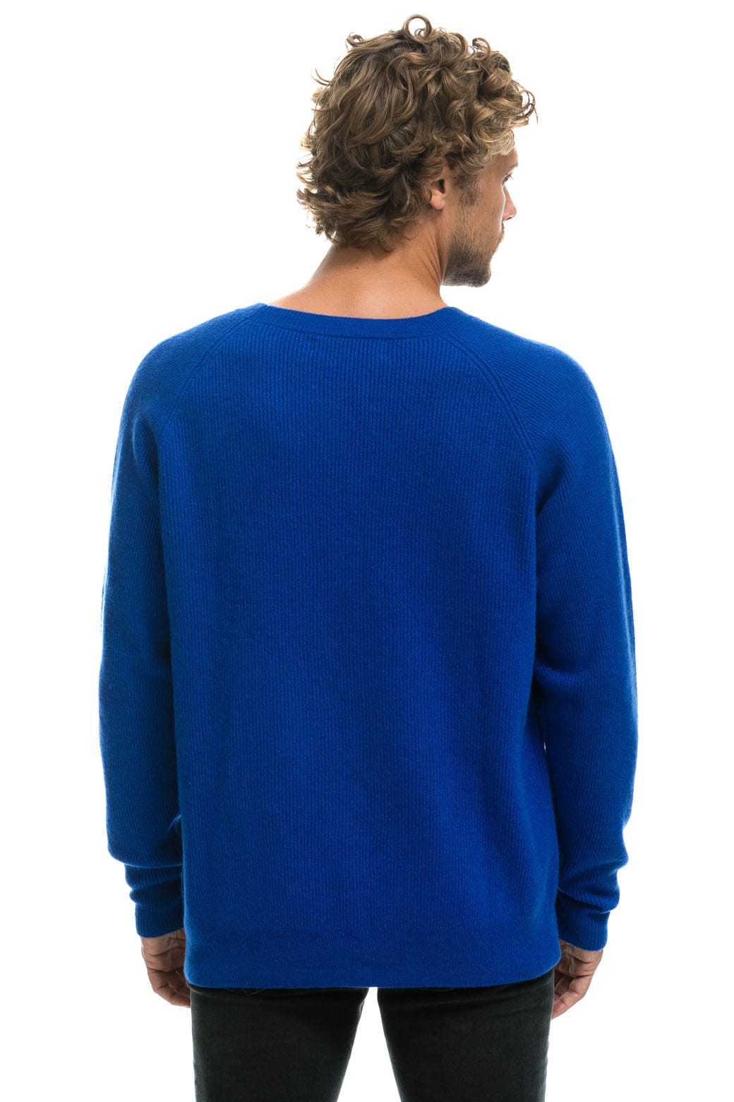 VINTAGE CABIN 2 UNISEX CASHMERE SWEATER - LAPIS Sweatshirt Aviator Nation 