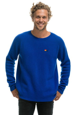 VINTAGE CABIN 2 UNISEX CASHMERE SWEATER - LAPIS Sweatshirt Aviator Nation 
