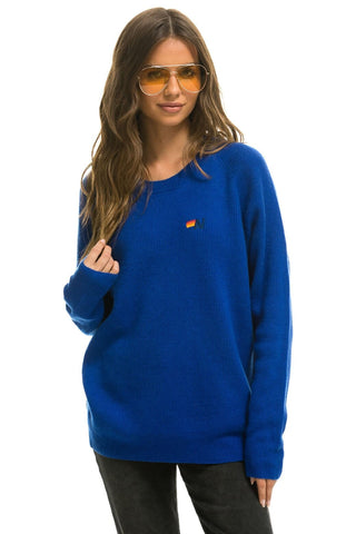 VINTAGE CABIN 2 UNISEX CASHMERE SWEATER - LAPIS Sweatshirt Aviator Nation 