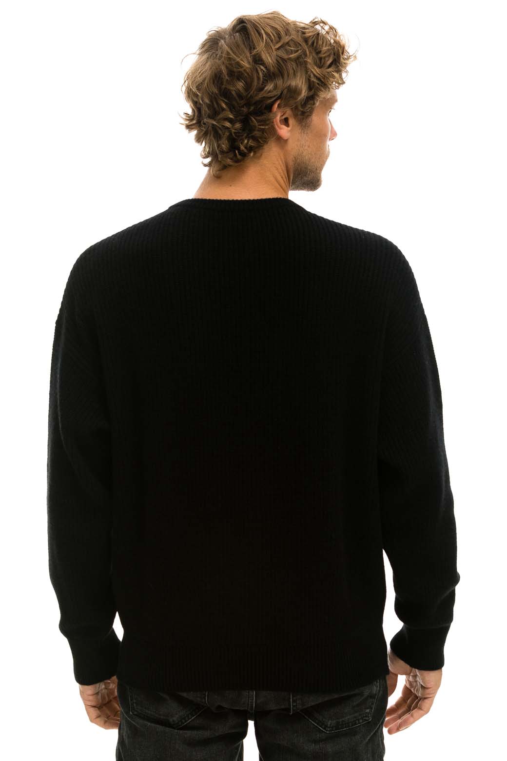 VINTAGE CABIN UNISEX CASHMERE SWEATER - BLACK Sweatshirt Aviator Nation 