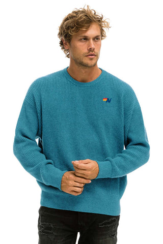 VINTAGE CABIN UNISEX CASHMERE SWEATER - COBALT Sweatshirt Aviator Nation 