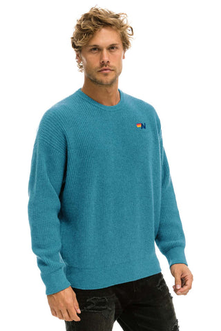 VINTAGE CABIN UNISEX CASHMERE SWEATER - COBALT Sweatshirt Aviator Nation 