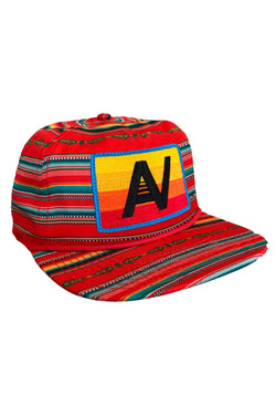 VINTAGE LOGO TWILL LOW-RISE TULUM TRUCKER HAT HATS Aviator Nation RED