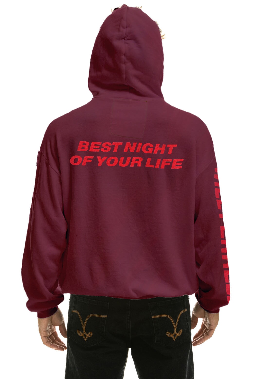 WILL FERRELL 2023 RELAXED PULLOVER HOODIE - PLUM Hoodie Aviator Nation 