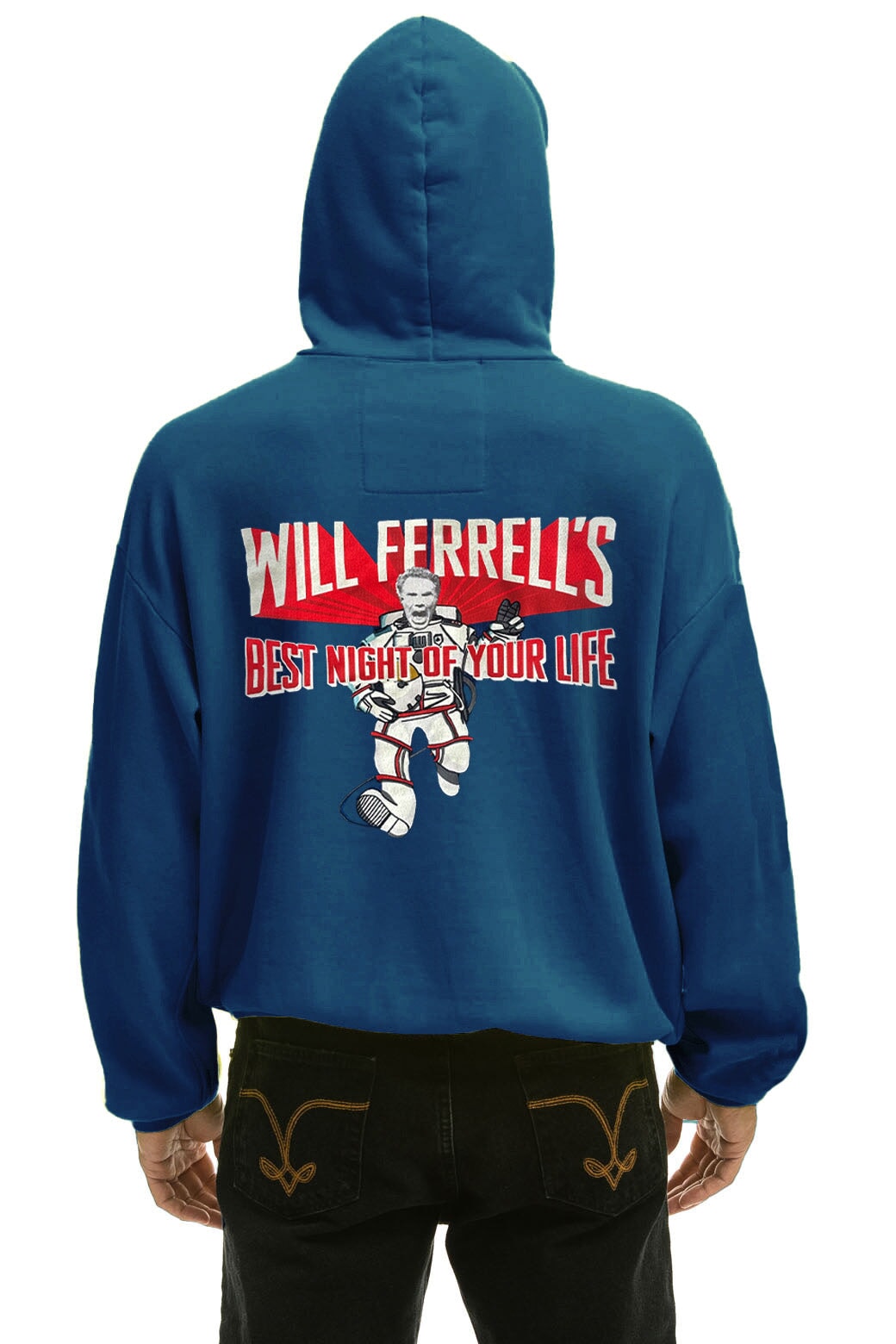 WILL FERRELL 2023 RELAXED PULLOVER HOODIE - ROYAL Hoodie Aviator Nation 