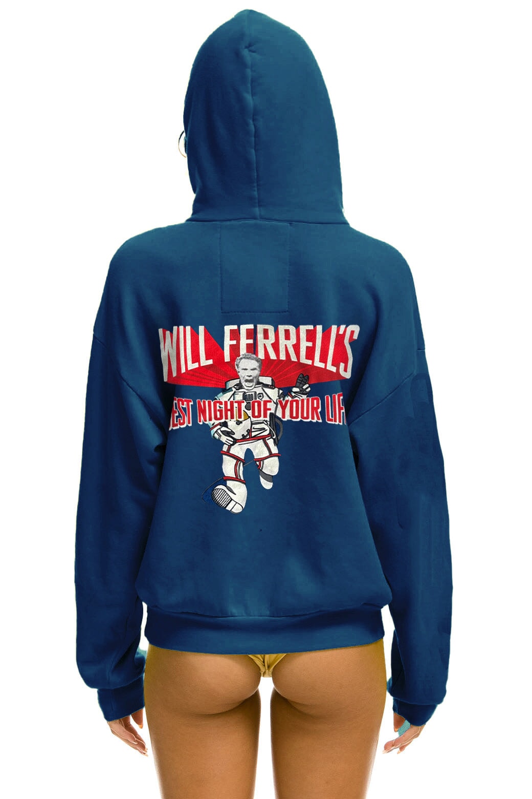 WILL FERRELL 2023 RELAXED PULLOVER HOODIE - ROYAL Hoodie Aviator Nation 
