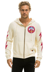 WINDY CITY SMOKEOUT 2023 ZIP HOODIE - VINTAGE WHITE Hoodie Aviator Nation 