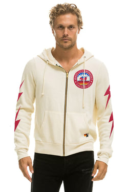 WINDY CITY SMOKEOUT 2023 ZIP HOODIE - VINTAGE WHITE Hoodie Aviator Nation 