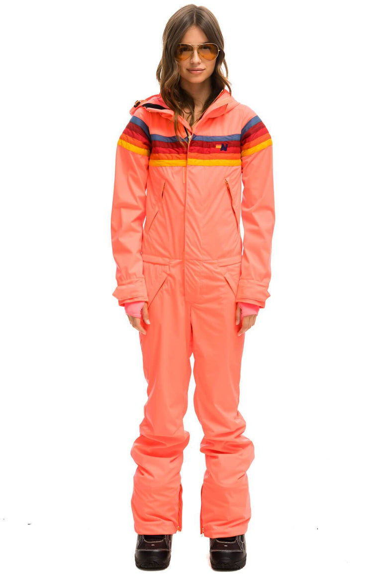 WOMEN'S 3 LAYER POWDER SUIT - NEON FLAMINGO Jacket Aviator Nation 