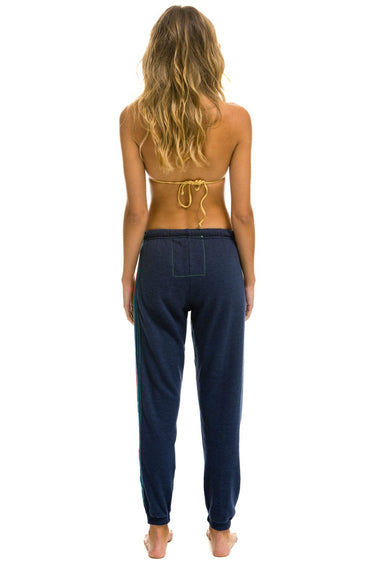 5 STRIPE SWEATPANTS - NAVY