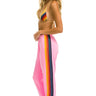WOMEN'S 5 STRIPE SWEATPANTS - NEON PINK Womens Sweatpants Aviator Nation 