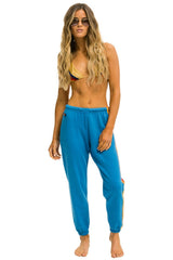WOMEN'S 5 STRIPE SWEATPANTS - OCEAN 2 Womens Sweatpants Aviator Nation 