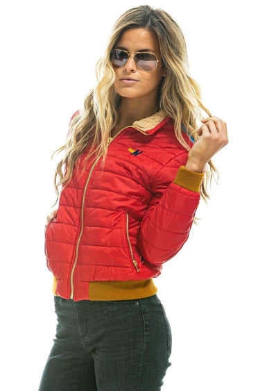 WOMEN'S ALL SEASONS JACKET - CHERRY BARBADOS Women's Outerwear Aviator Nation 