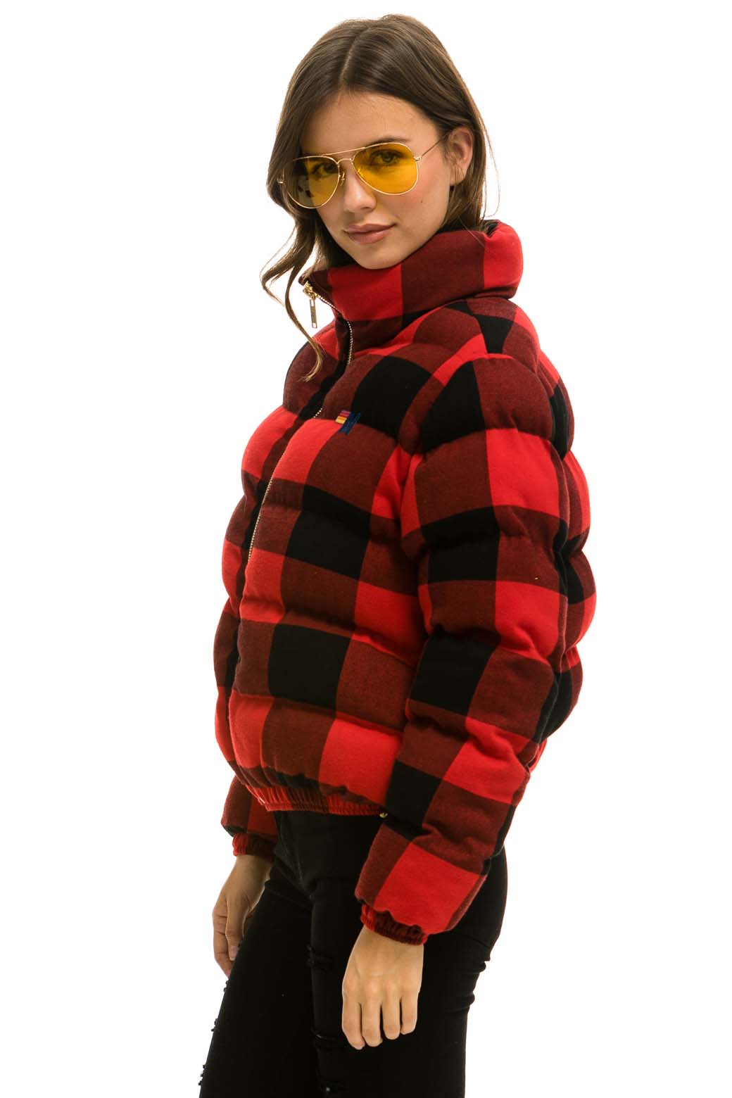 APRES PLAID PUFFER JACKET - BUFFALO PLAID - Aviator Nation