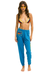 WOMEN'S AVIATOR NATION MIAMI SWEATPANTS - OCEAN Womens Sweatpants Aviator Nation 