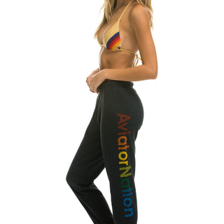 WOMEN'S AVIATOR NATION SWEATPANTS - CHARCOAL Womens Sweatpants Aviator Nation 