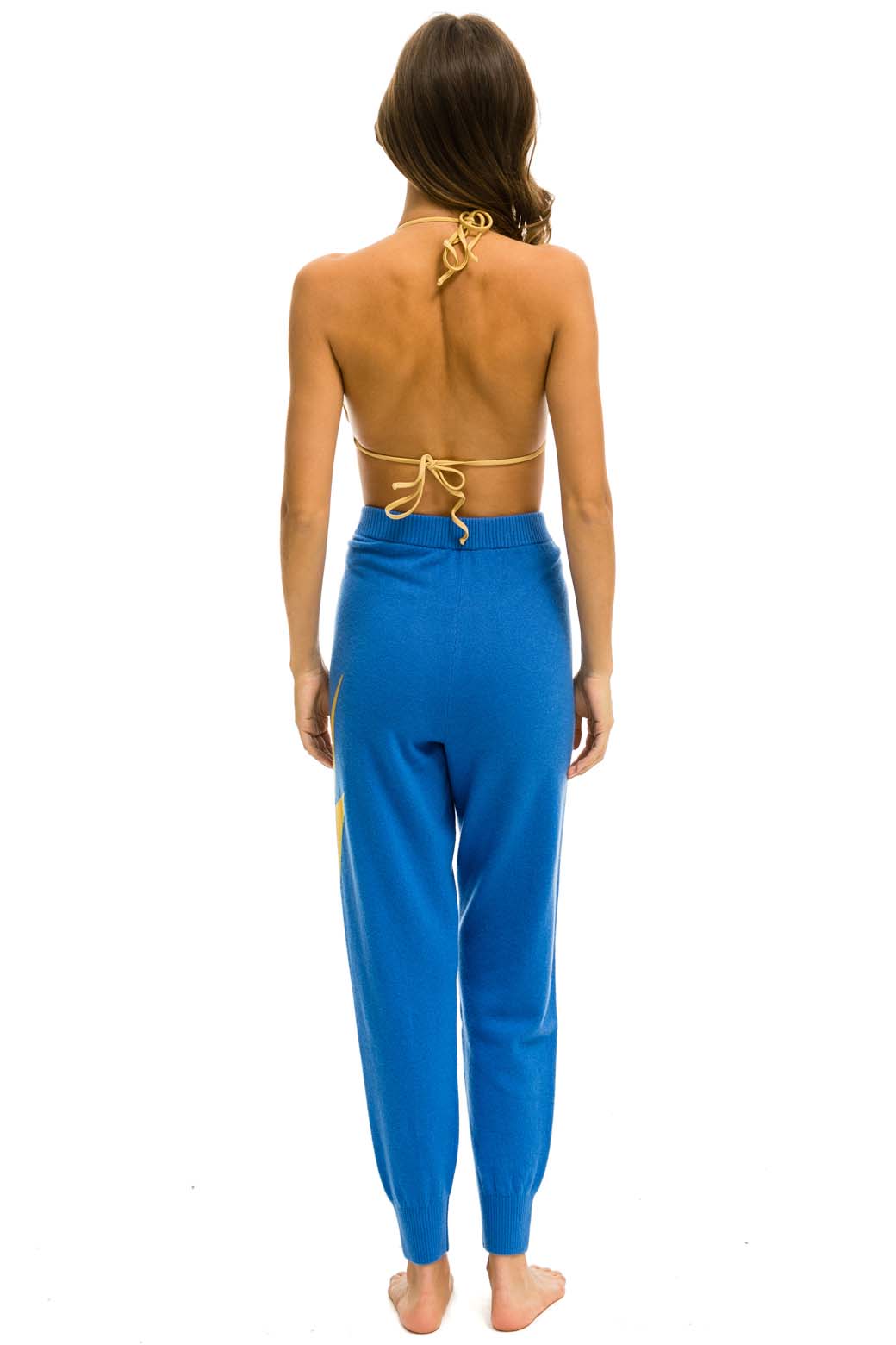 WOMEN'S BOLT CASHMERE LIGHT SWEATER PANT - VINTAGE BLUE Womens Sweatpants Aviator Nation 