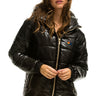 WOMEN'S BOLT LUXE TREKKER JACKET - GLOSSY BLACK Jacket Aviator Nation 