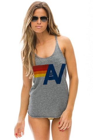 WOMEN'S LOGO TANK - HEATHER GREY Women's Tank Aviator Nation 