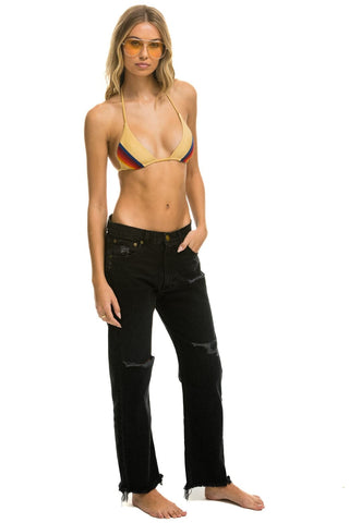 WOMEN'S MID RISE RELAXED SURFER JEAN - VINTAGE BLACK Women's Jeans Aviator Nation 