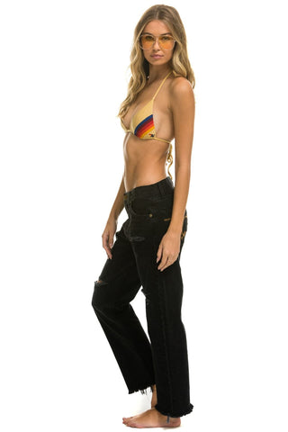 WOMEN'S MID RISE RELAXED SURFER JEAN - VINTAGE BLACK Women's Jeans Aviator Nation 