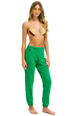 WOMEN'S SMILEY 2 SWEATPANTS - KELLY GREEN Womens Sweatpants Aviator Nation 