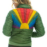 WOMEN'S SUNBURST JACKET - GARDEN GREEN Jacket Aviator Nation 